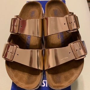 Birkenstock Arizona BS “Metallic Copper” Size 38